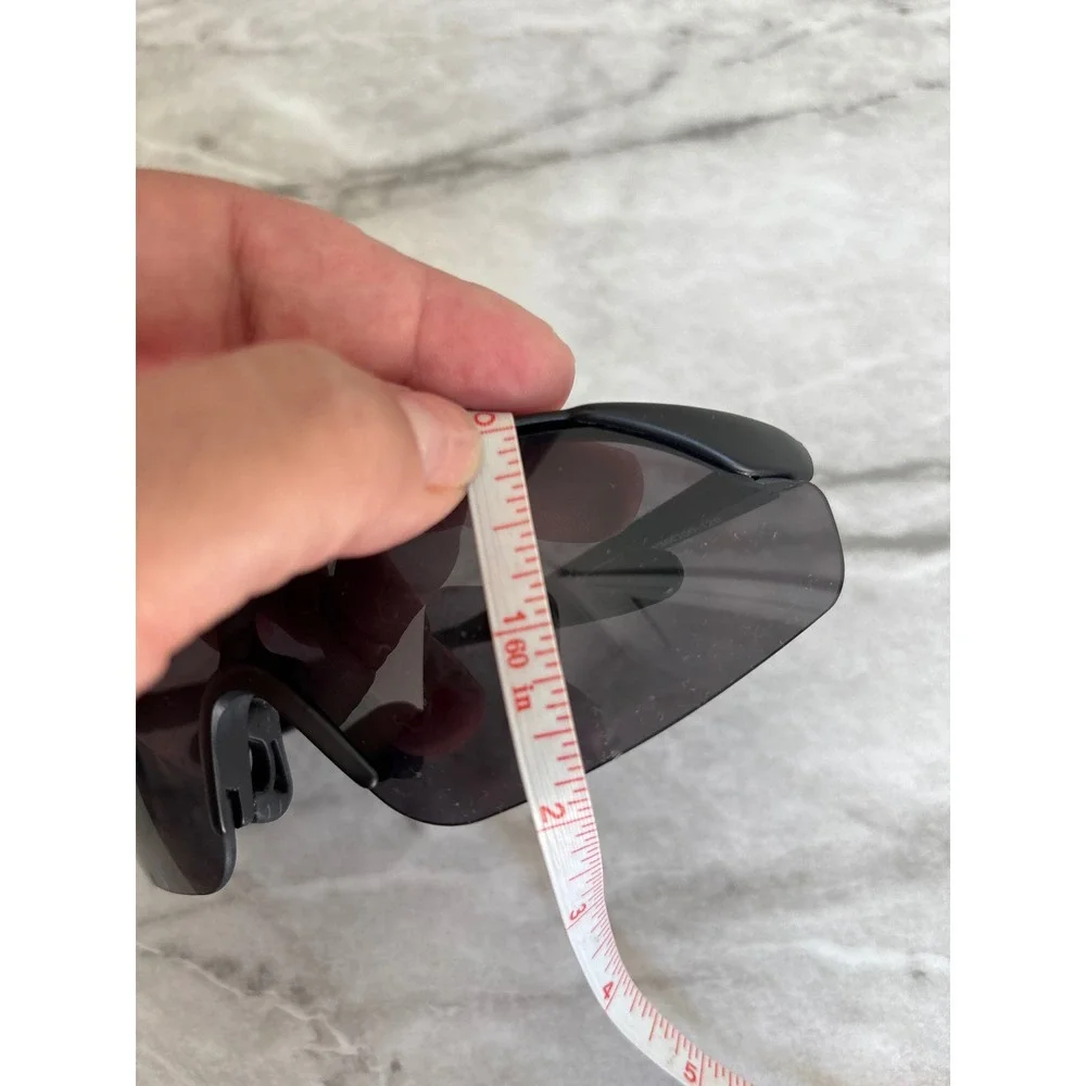 GTV Z87+ Sport Sunglasses Men OS Black Excellent Wrap Around Shield Y2K Style